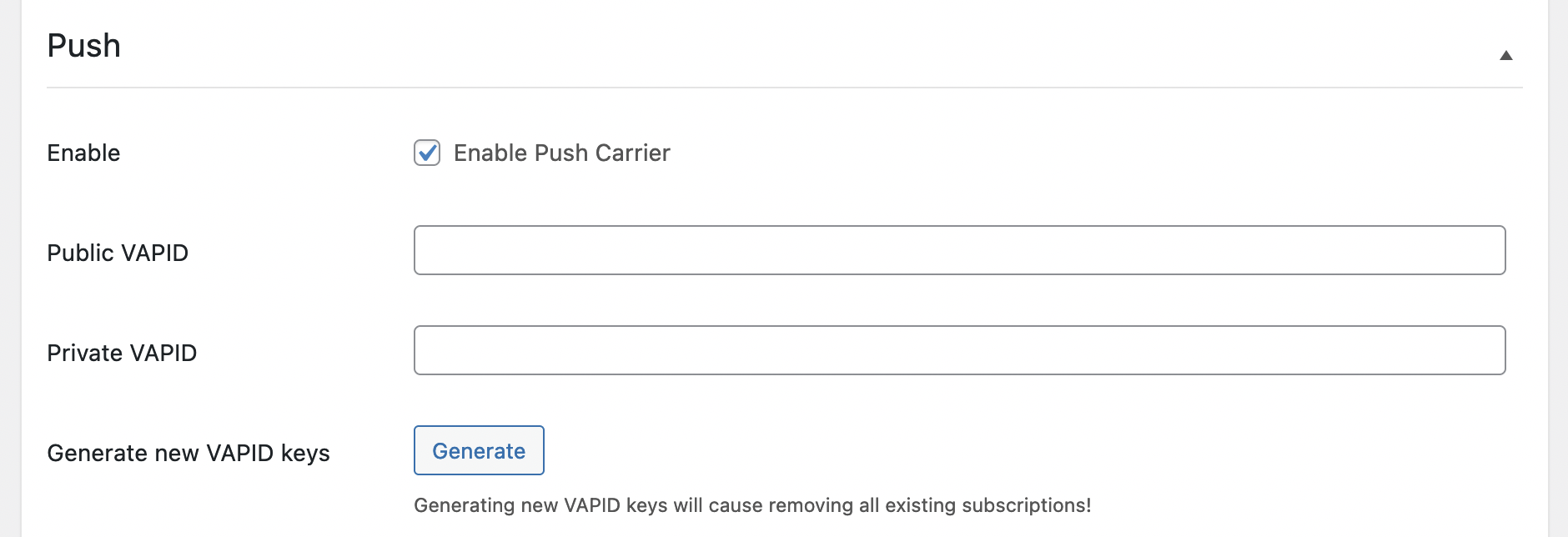 Configure from header